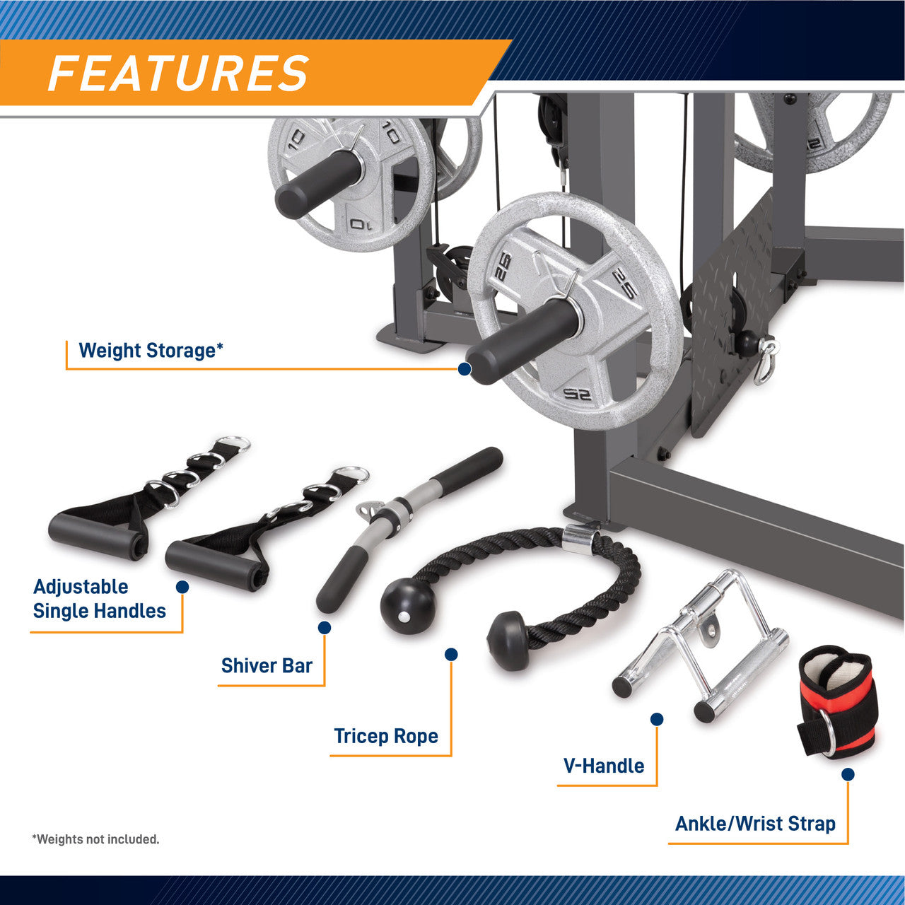 Marcy SM 4008 Smith Machine - Full Body Gym Equipment for Home & Commercial Use | Strength Training & Weightlifting Workout Station for Fitness Enthusiasts