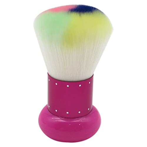Xspeedonline Multicolor Nail Powder Brush - Professional Nail Art Dust Cleaner Brush Set for Acrylic & Dip Powder Nails - Perfect for Salon, Home Manicure & DIY Nail Art (Women & Girls)