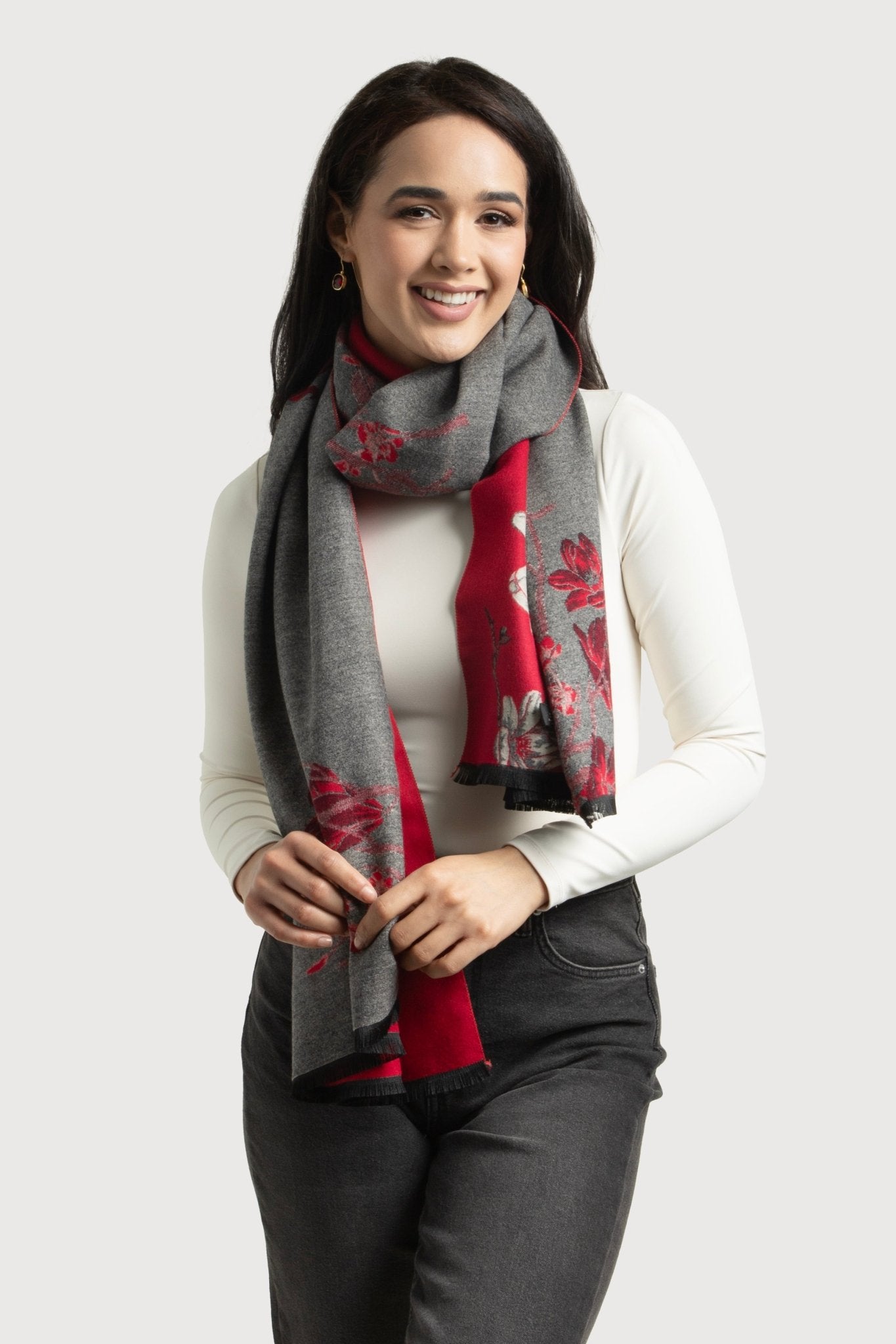 Reversible Garden Scarf - Lightweight & Stylish Wrap for Women - Perfect for Outdoor Activities, Hiking, and Travel Accessories