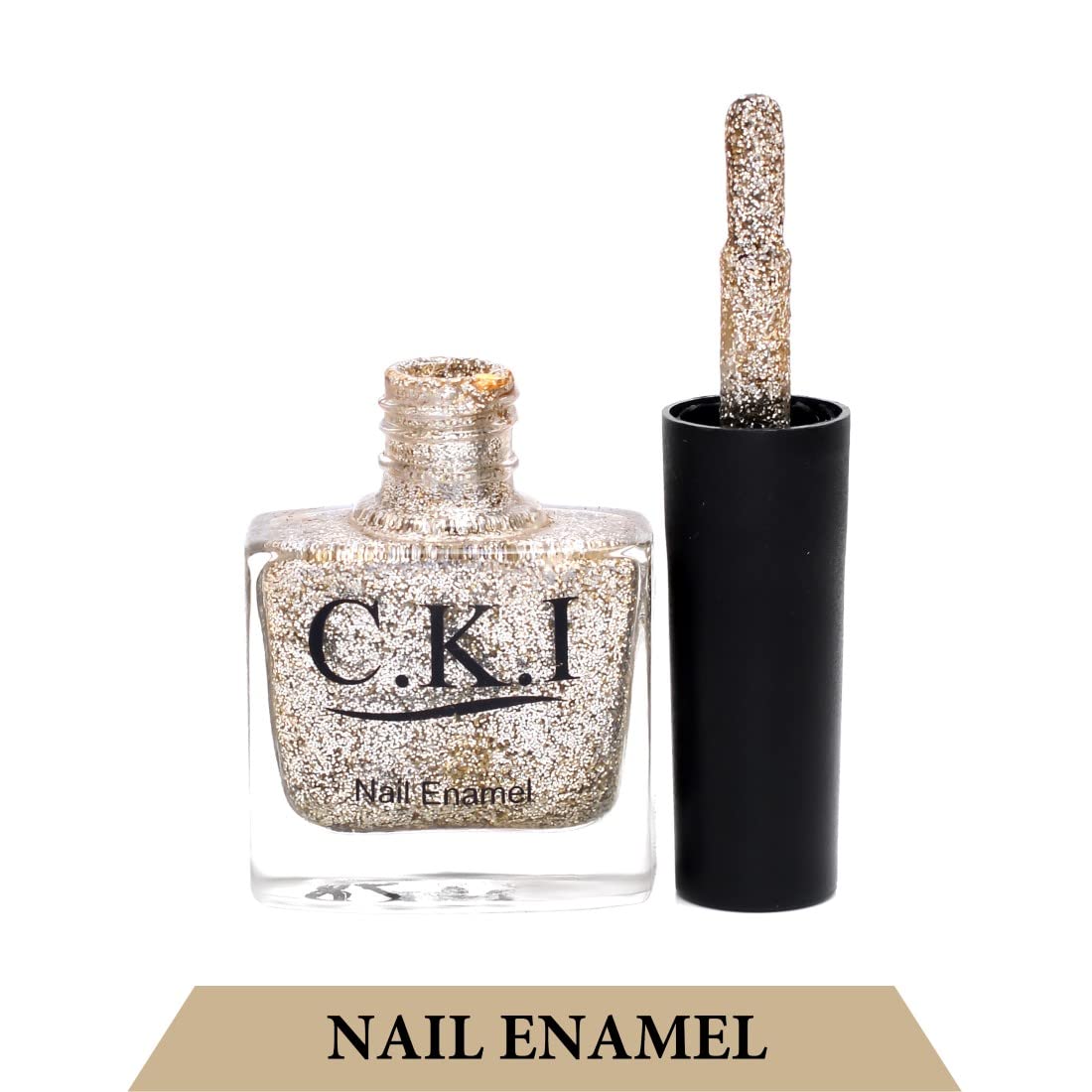 C.K.I Nail Polish Set - 2 Pack Premium Glossy Nail Enamel in Ocean Blue & Gold | Paraben-Free, Long-Lasting, Splashproof & Fade Resistant | Perfect for Parties, Weddings & Special Occasions