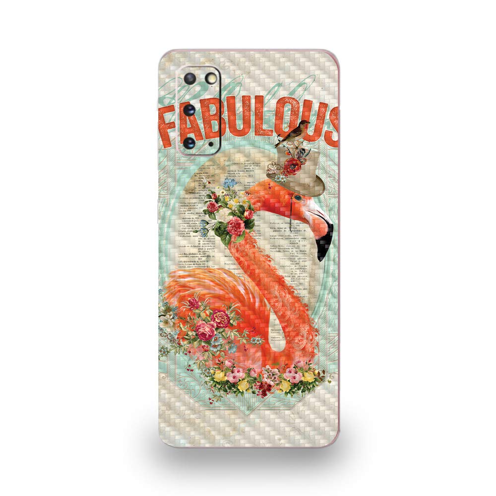 Premium Carbon Fiber Skin for Samsung Galaxy S20 - Fabulous Flamingo Design | Protective & Durable Textured Cover | Easy to Apply | Made in USA | Perfect for Everyday Protection & Style Enhancement
