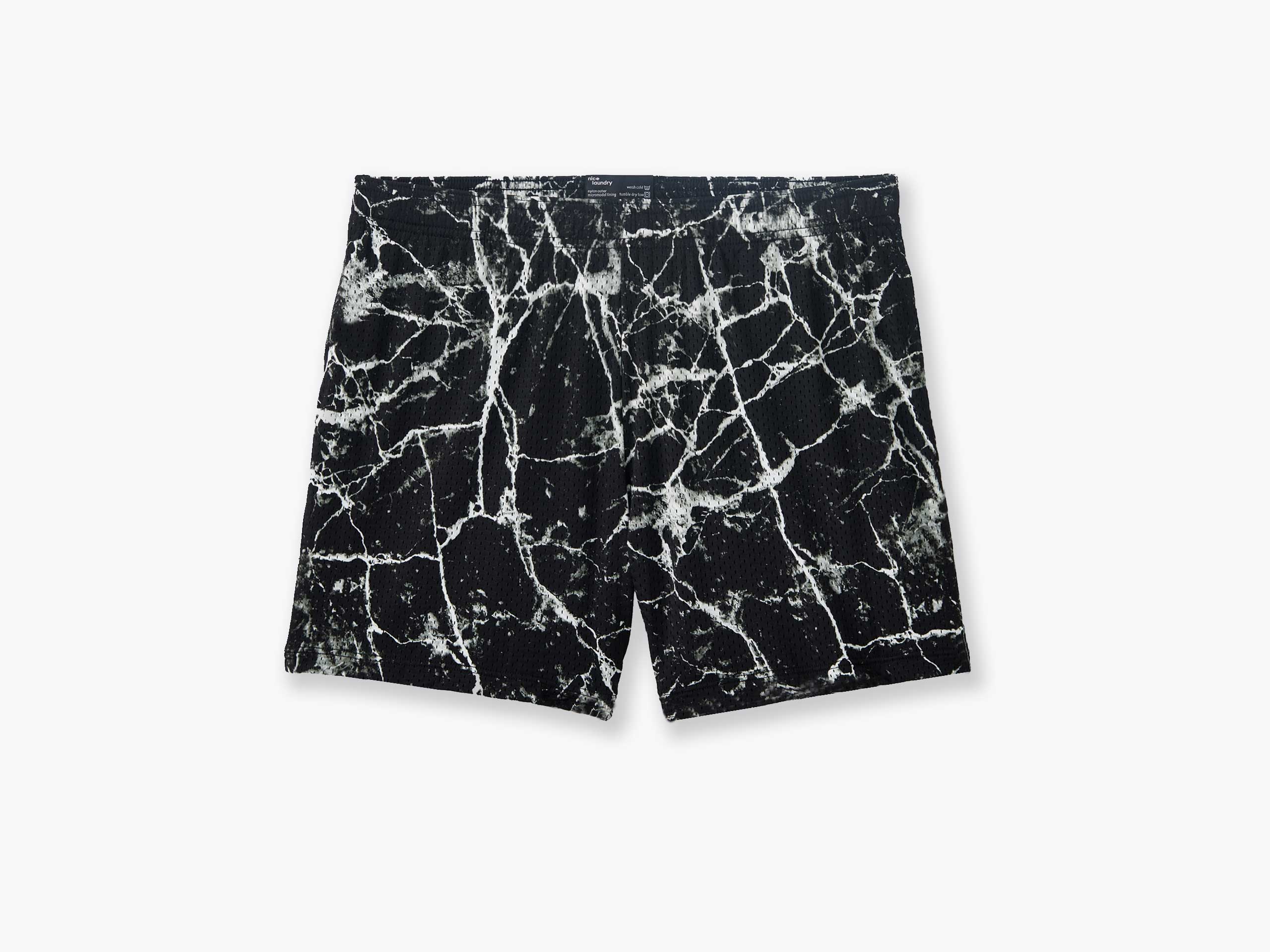 4 Pocket Lounge Shorts for Men - Comfortable Marble Print Casual Shorts | Perfect for Gym, Running, Beach & Summer Vacation
