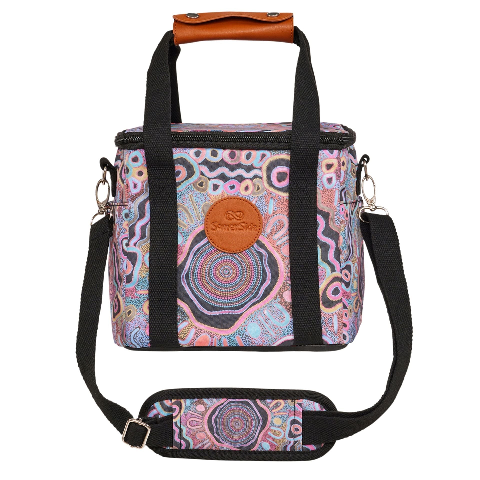 Portable Mini Cooler Bag for Camping, Picnics & Outdoor Adventures - Insulated Lunch Box for Beach, Hiking & Travel - Keep Food & Drinks Cold Under the Moonlight