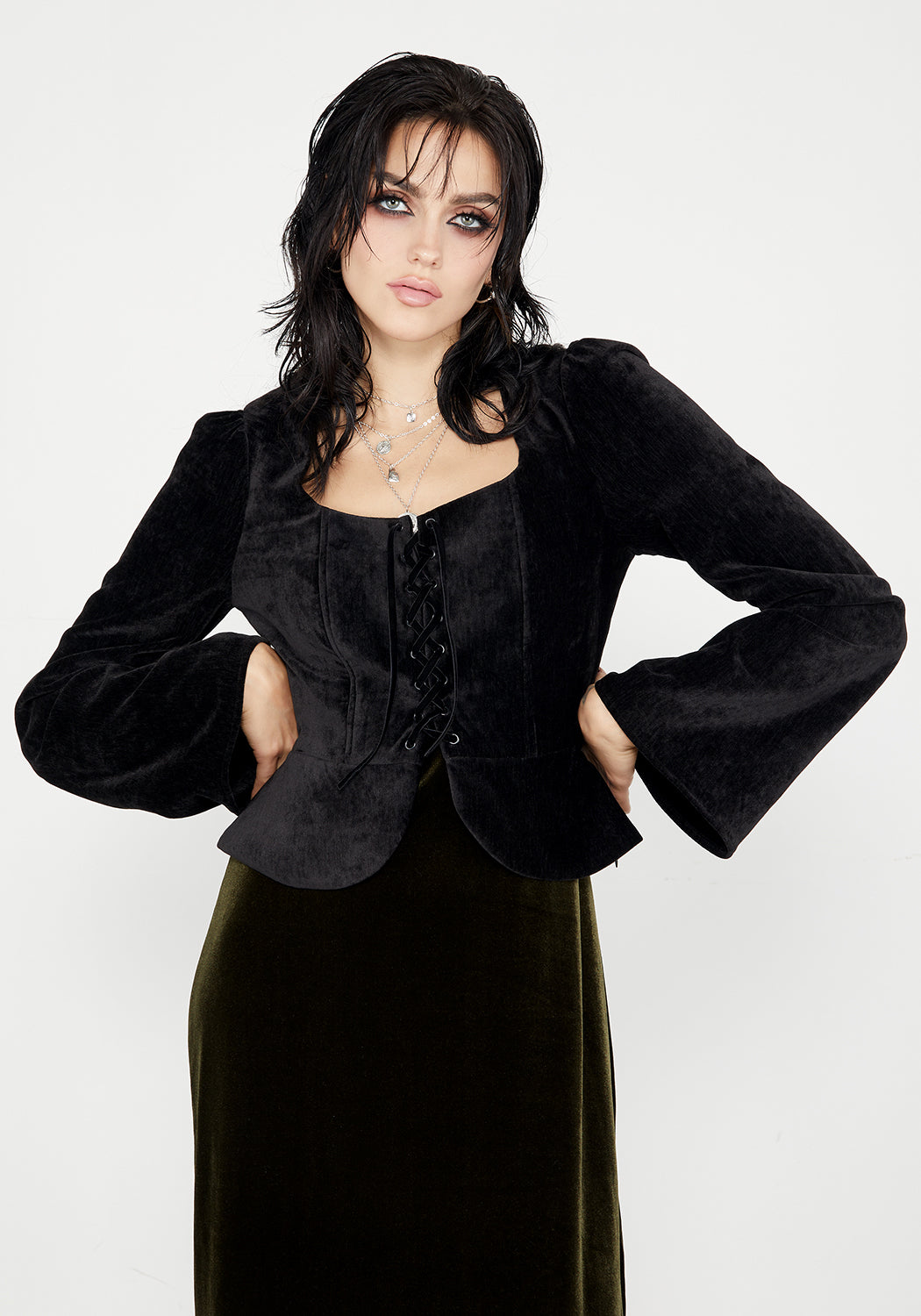 Grimm Lace Up Women's Tops - Stylish Casual & Party Blouse for Everyday Wear | Perfect for Dates, Office & Night Out