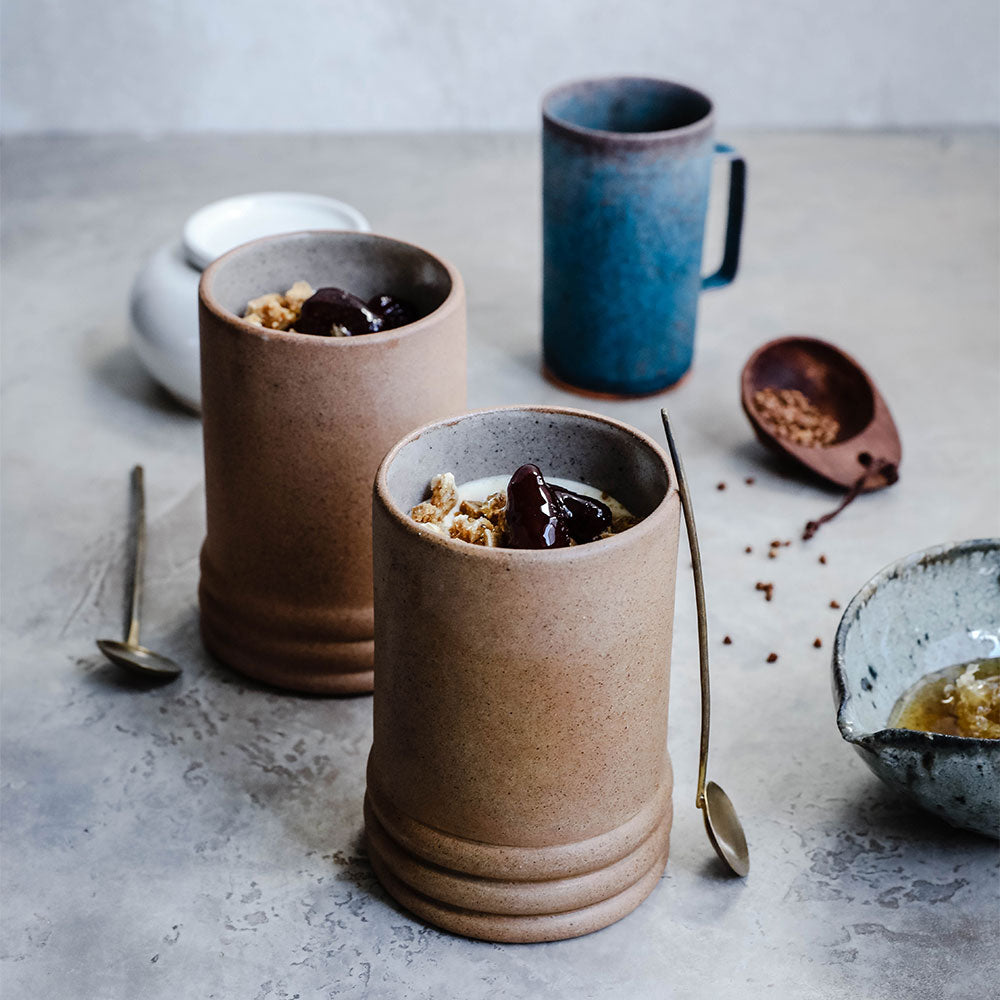 Handmade Ceramic Terracotta Coffee Cup - Eco-Friendly Clay Mug for Hot & Cold Drinks - Perfect for Home, Office, and Outdoor Use
