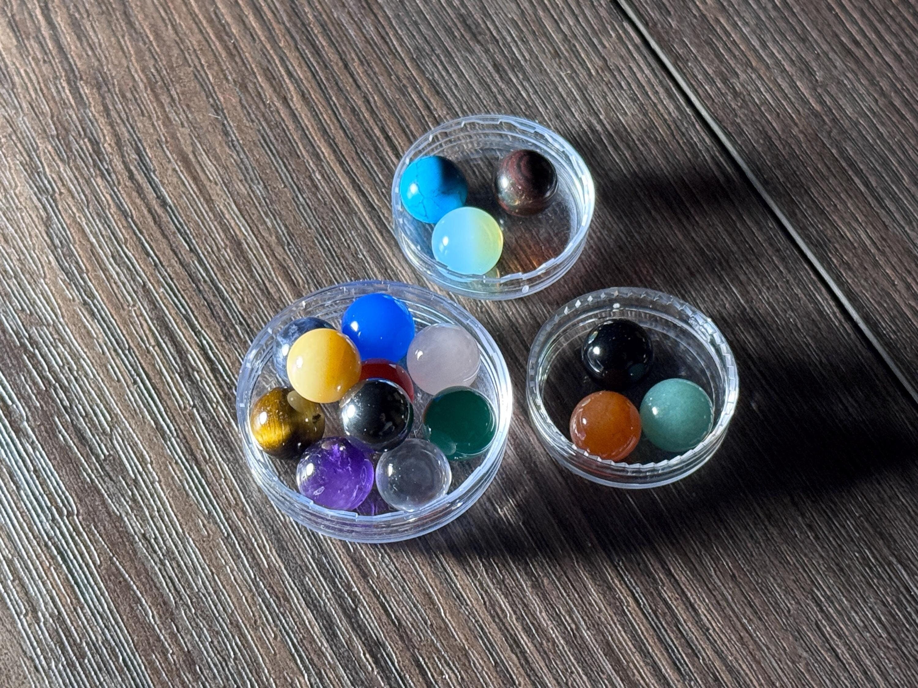 10mm Gemstone Packs for Attenuator Handles - Custom Crystal Collection for Tuning Fork Attenuator Customization - Perfect for Energy Healing, Sound Therapy & Chakra Balancing