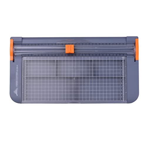 SHIJIANX Multi-Functional Storage Box & A4 Paper Trimmer - 31cm Cutting Length for Craft Paper, Photos, Scrapbooking - Grey Organizer (38x19.5x5cm) - Perfect for Office, School & DIY Projects