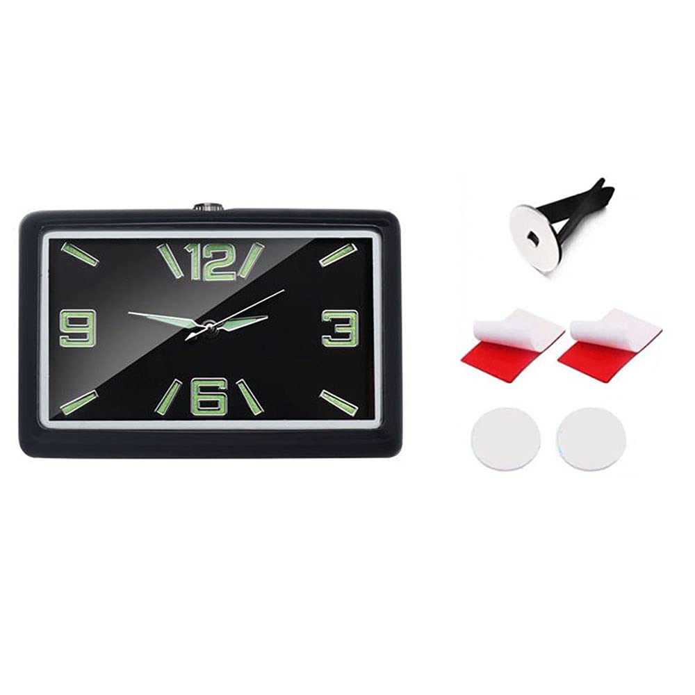 Luminous Car Clock - Electronic Quartz Dashboard Decor for Office, Home, Boat & Vehicle Accessories | Stylish Dashboard Watch for Night Driving & Interior Decoration