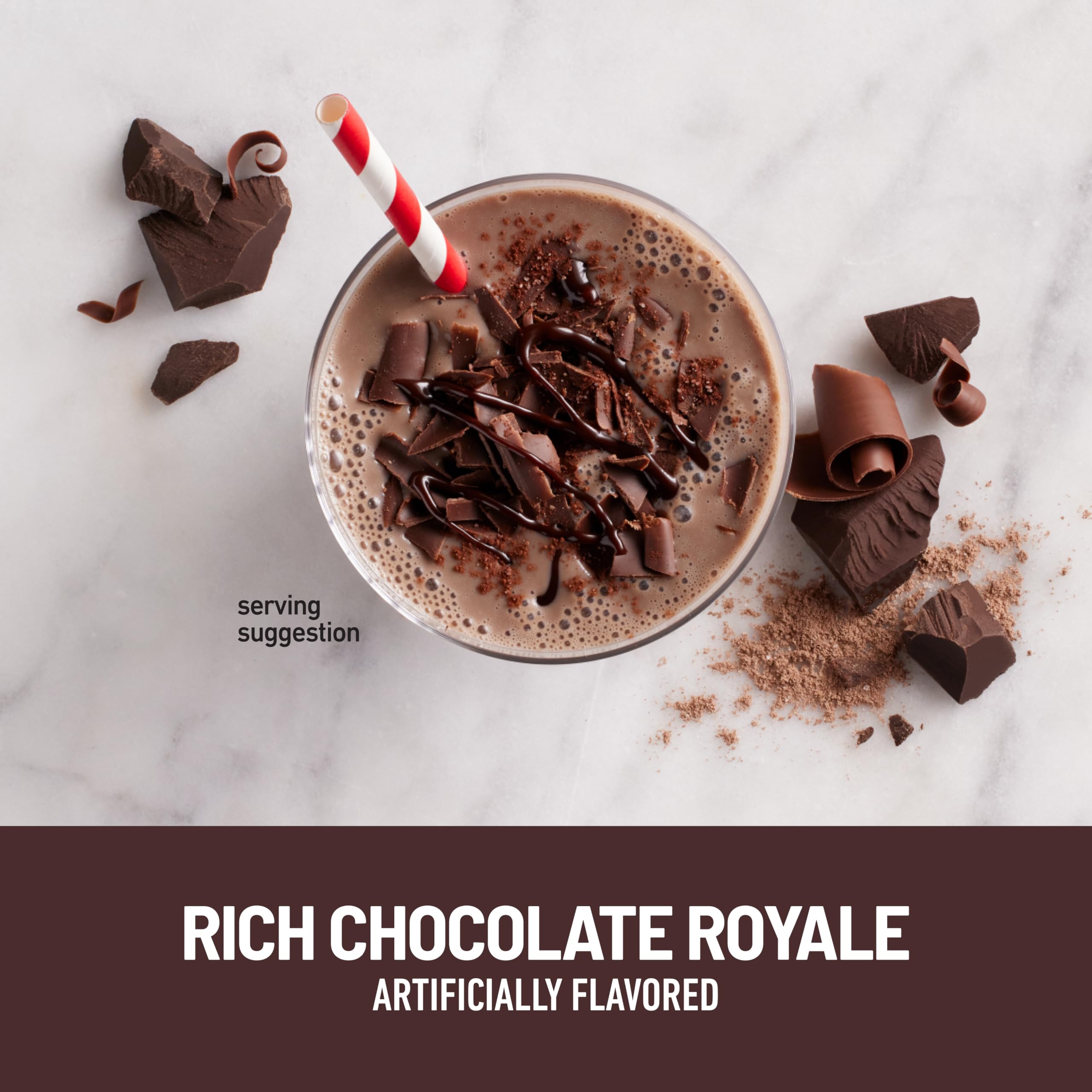 SlimFast Meal Replacement Shake Powder - Original Rich Chocolate Royale, 10g Protein, 22 Servings (Packaging May Vary) | Weight Loss & Healthy Breakfast Solution for Busy Lifestyles