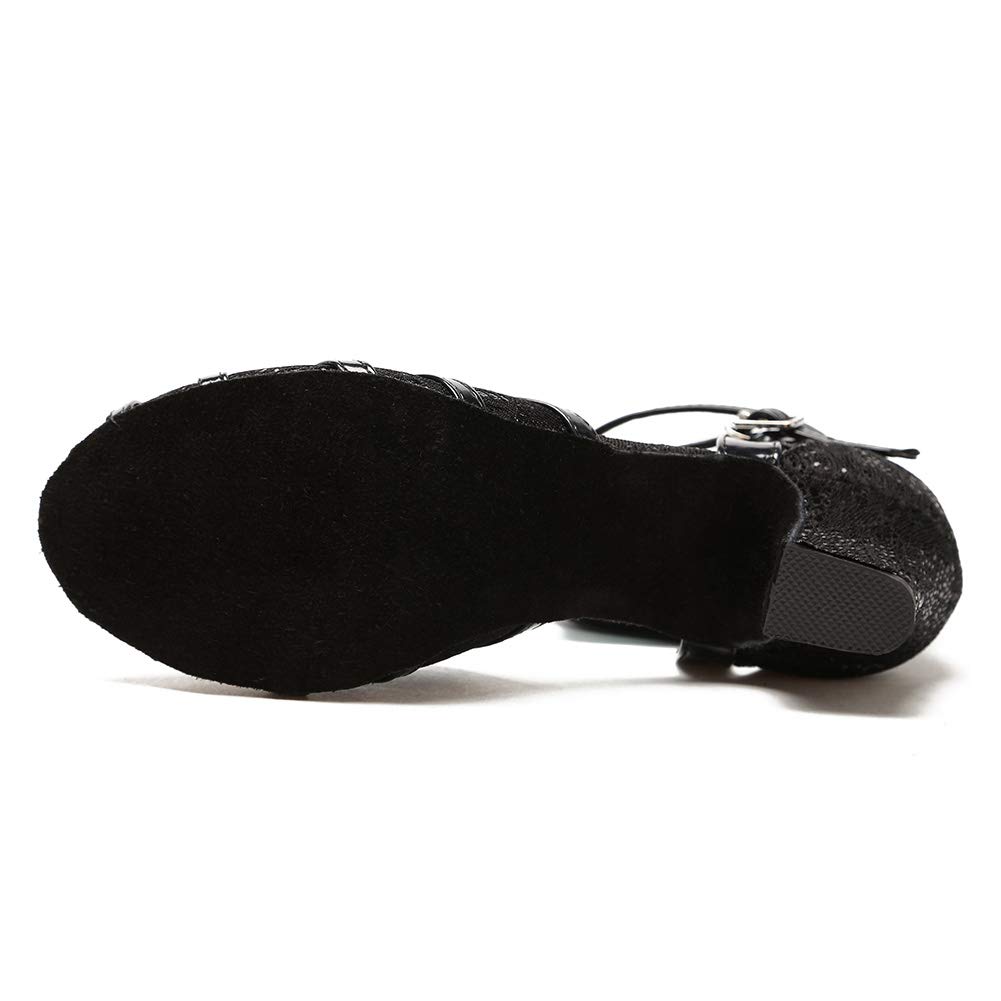 Hipposeus Women's Latin Dance Shoes - Professional Ballroom Salsa Tango Heels for Practice & Performance (Model 227) | Perfect for Dance Competitions, Weddings & Social Events