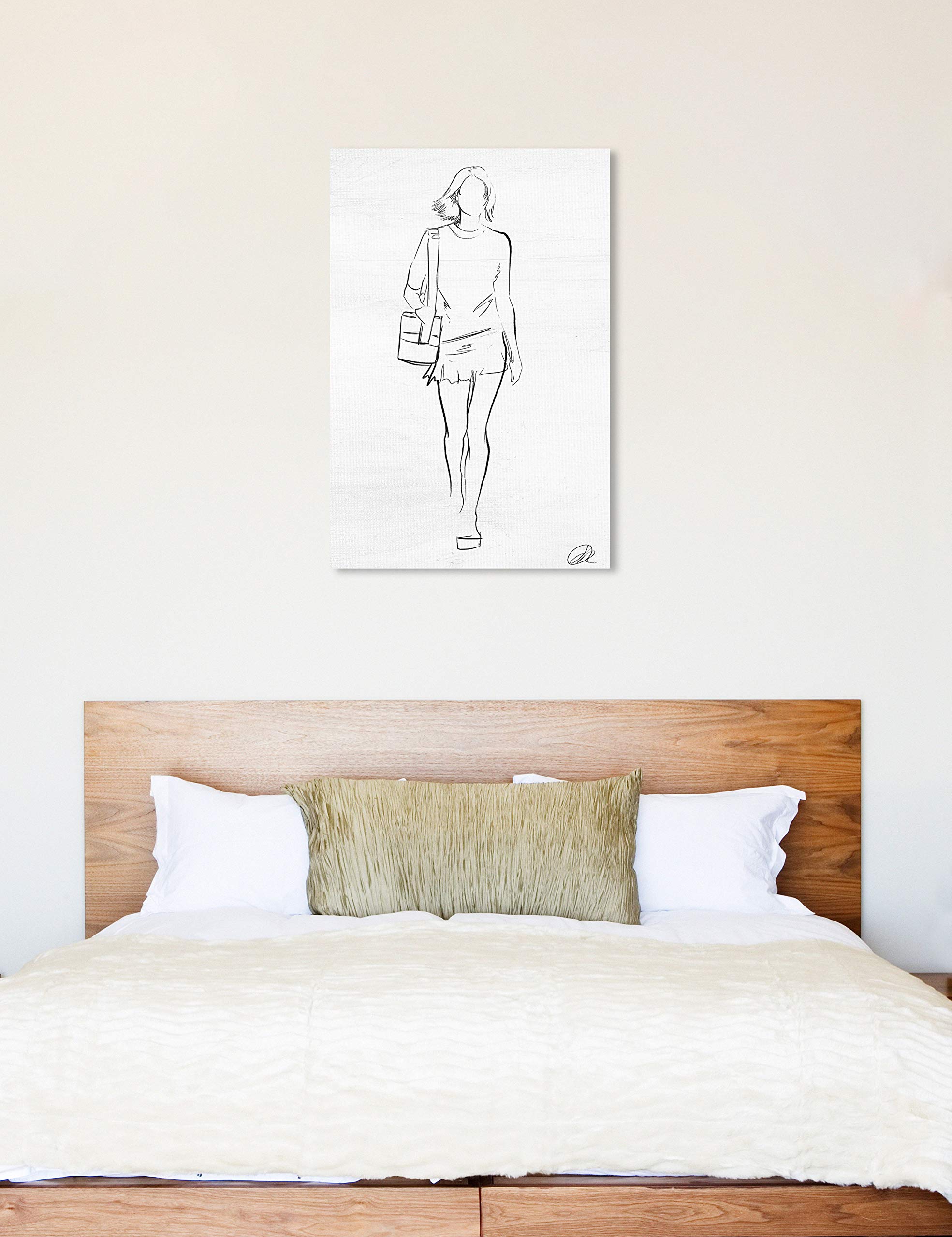 Oliver Gal Artist Co. Fashion & Glam Wall Art Canvas Print - Fashion Sketch II | Modern Home Decor for Living Room, Bedroom & Office