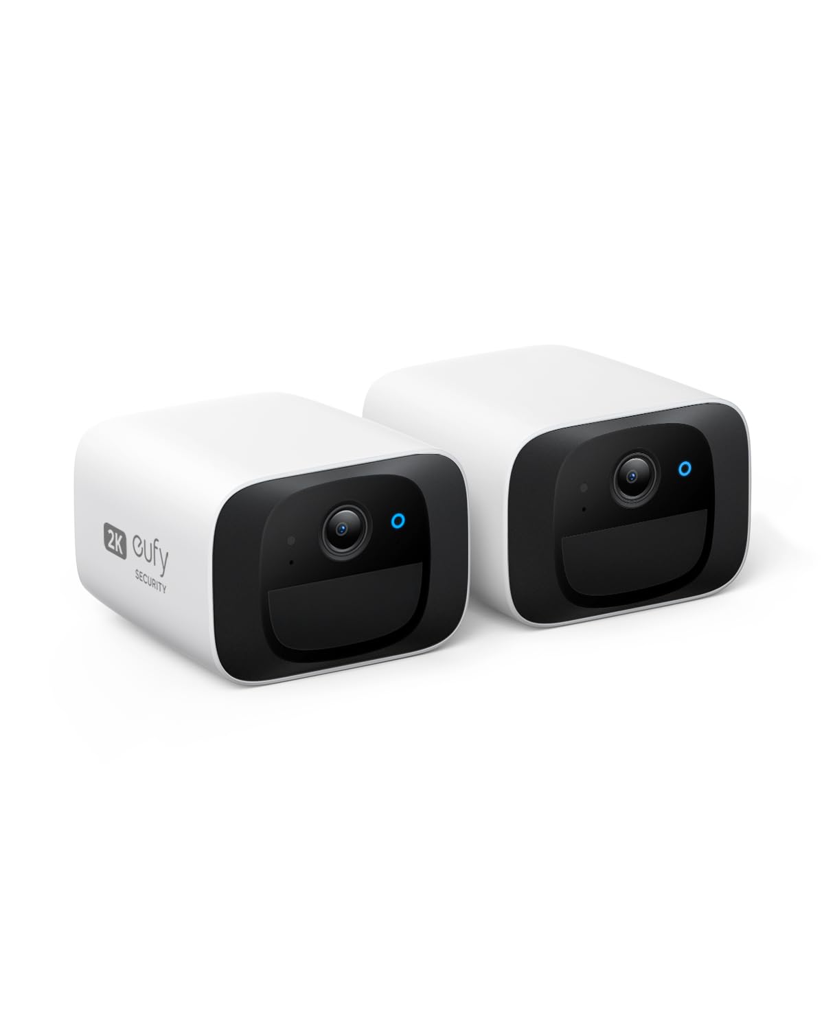 eufy Security SoloCam C210 2-Pack Wireless Outdoor Security Cameras - 2K HD Resolution, No Monthly Fees, 2.4GHz Wi-Fi, HomeBase 3 Compatible - Ideal for Home Surveillance, Backyard Monitoring & Business Security