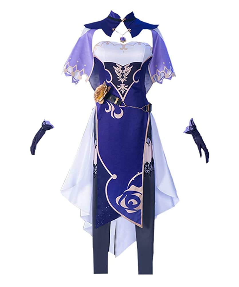 MayMaxPlay Genshin Impact Klee Cosplay Costume - Full Set with Hat, Dress & Accessories for Halloween, Anime Conventions & Role Playing