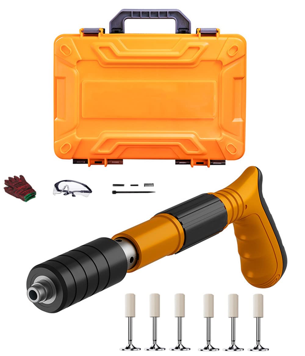 AI Trust Mini Steel Nail Gun - 4-Gear Power Adjustable Nailer Tool with 20 Nails for Ceiling, Wire Slotting & Decoration | Professional Nailing Machine for Home Improvement & Woodworking Projects