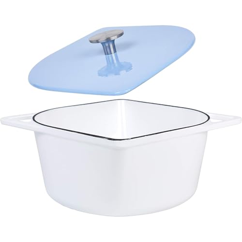 White, Blue Lid