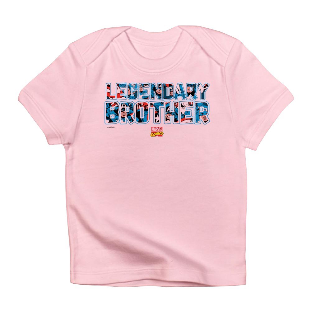 Captain America Brother Infant Baby T-Shirt - Superhero Cotton Tee for Toddlers & Kids | Perfect for Sibling Matching Outfits & Marvel-Themed Birthday Parties