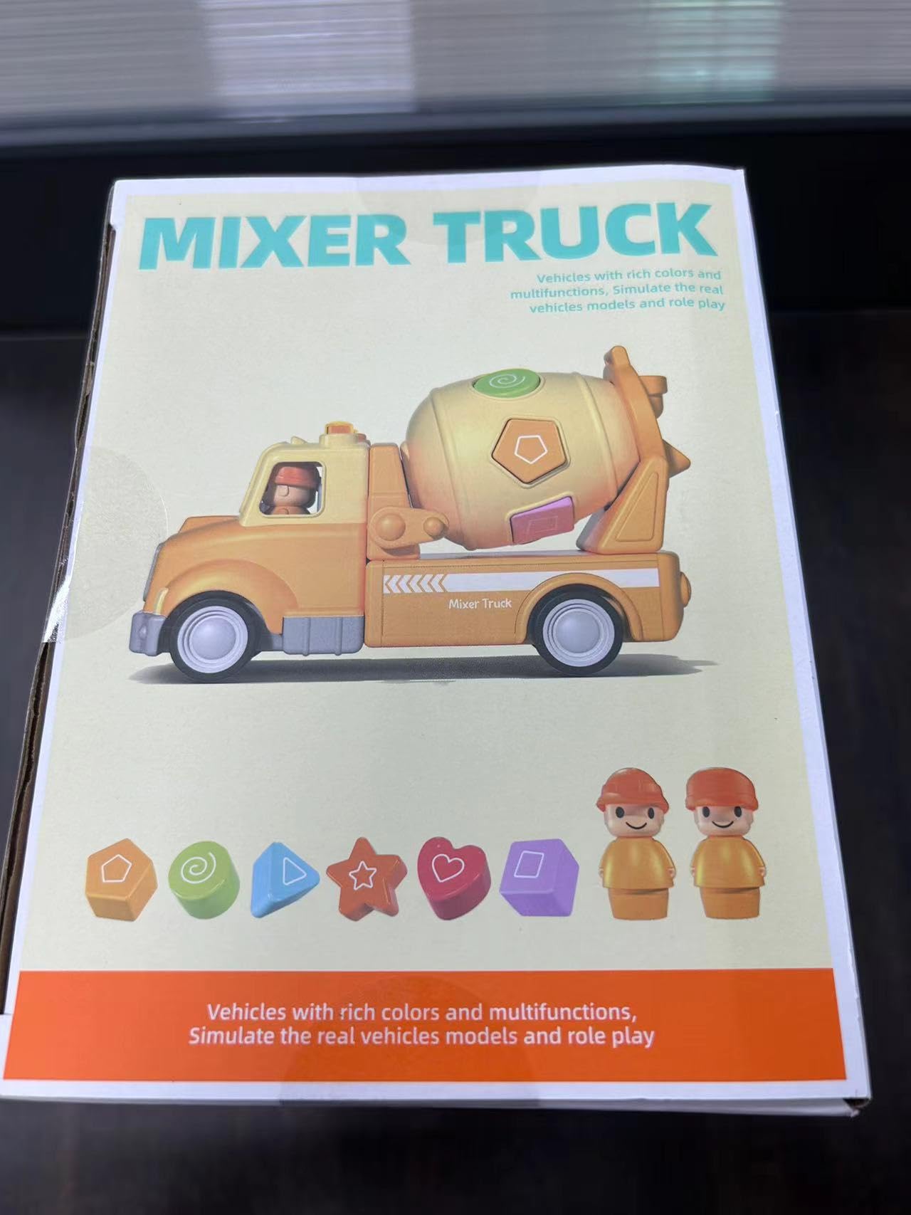 Cement Mixer Toy Truck with Light & Sound for Kids - Construction Vehicle for Toddlers 18M+ | Birthday Gift