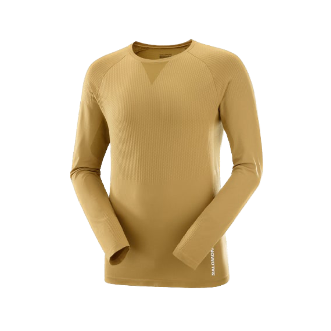 Salomon Men's Sense Aero Seamless Running Shirt - Lightweight Breathable Quick-Dry Performance Tee for Trail Running & Outdoor Sports (LC2266800) - Ideal for Hiking, Gym Workouts & Active Lifestyle