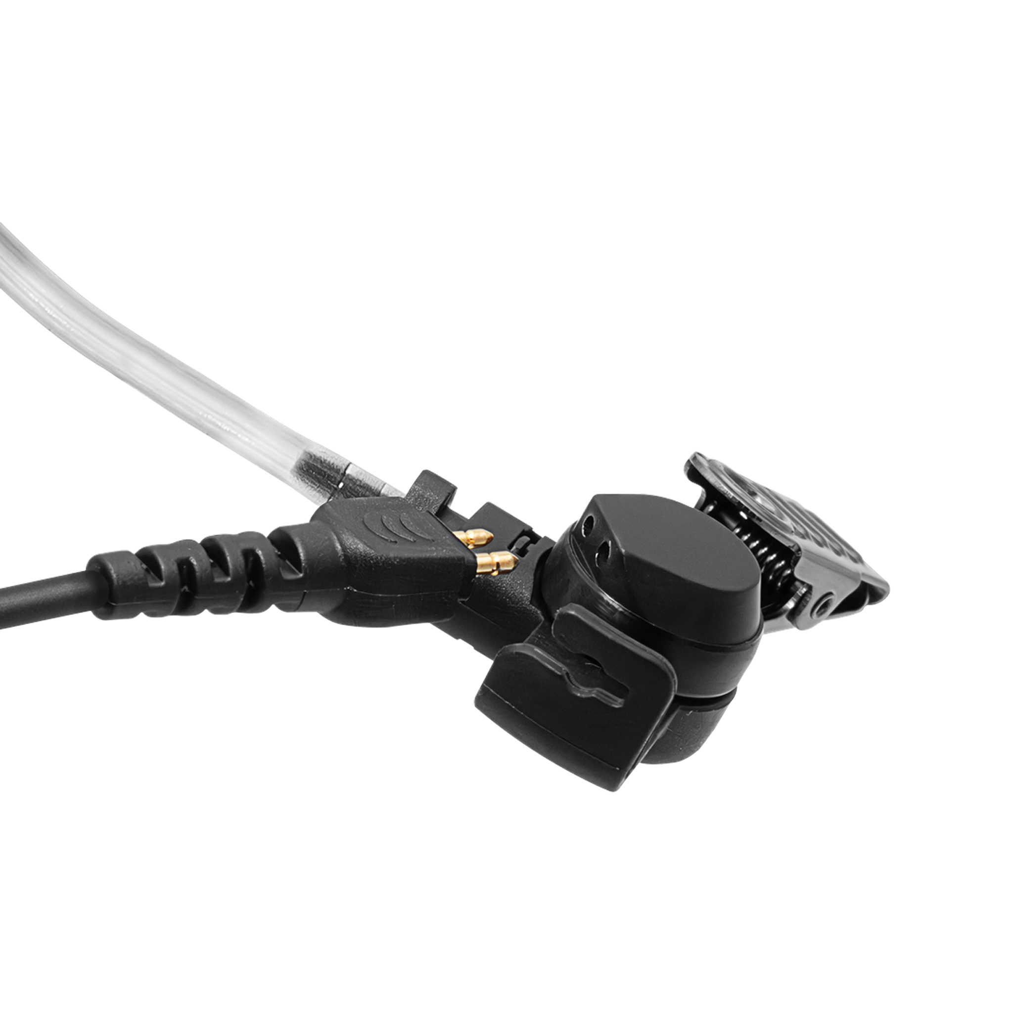 Atlantic Radio AT3W H4 3-Wire Acoustic Tube Earpiece - Clear Audio Surveillance Headset for Security, Law Enforcement & Covert Operations