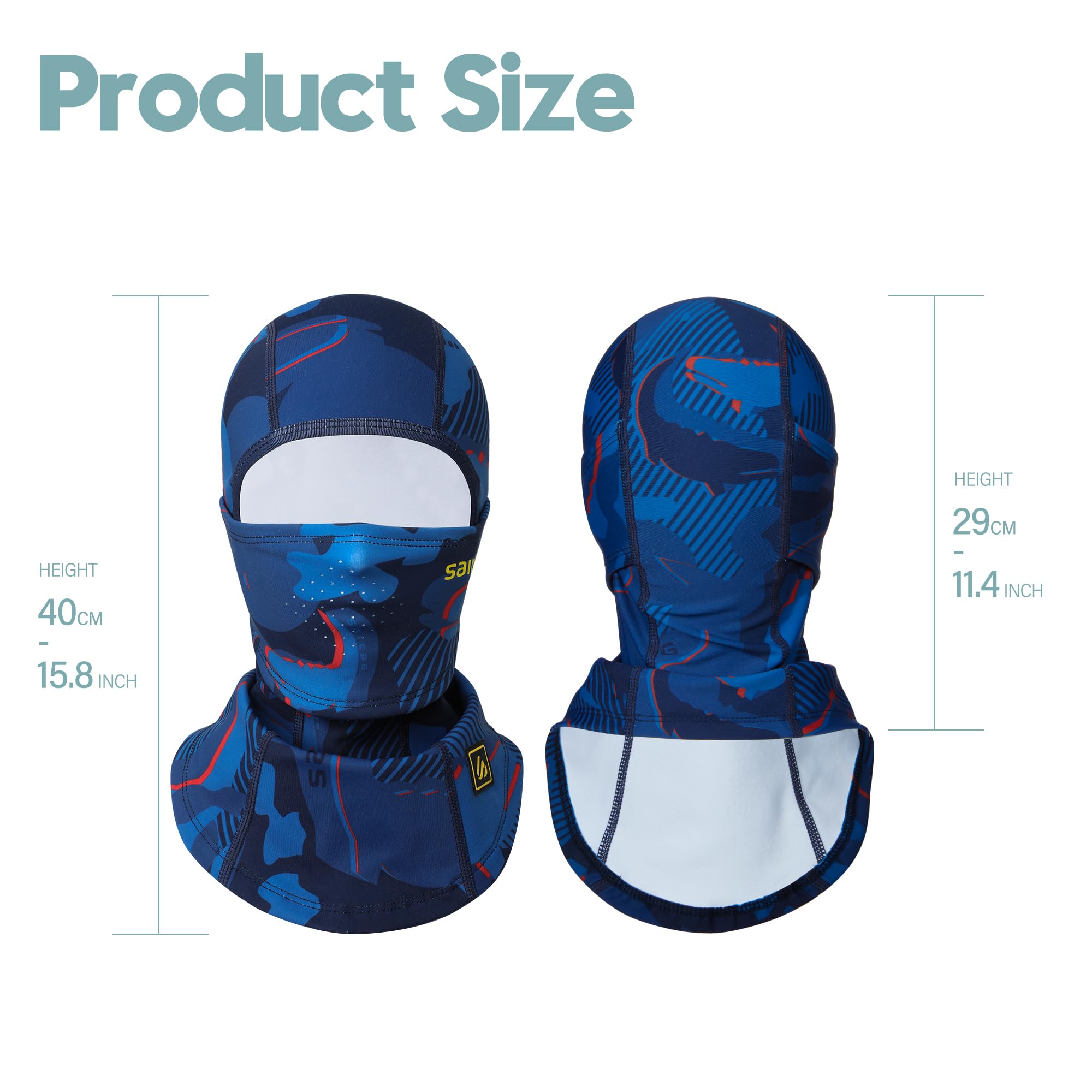 Kids Balaclava Ski Mask - Winter Warm Fleece Full Face Cover for Boys & Girls - Cold Weather Gear for Skiing, Snowboarding, Cycling & Outdoor Activities