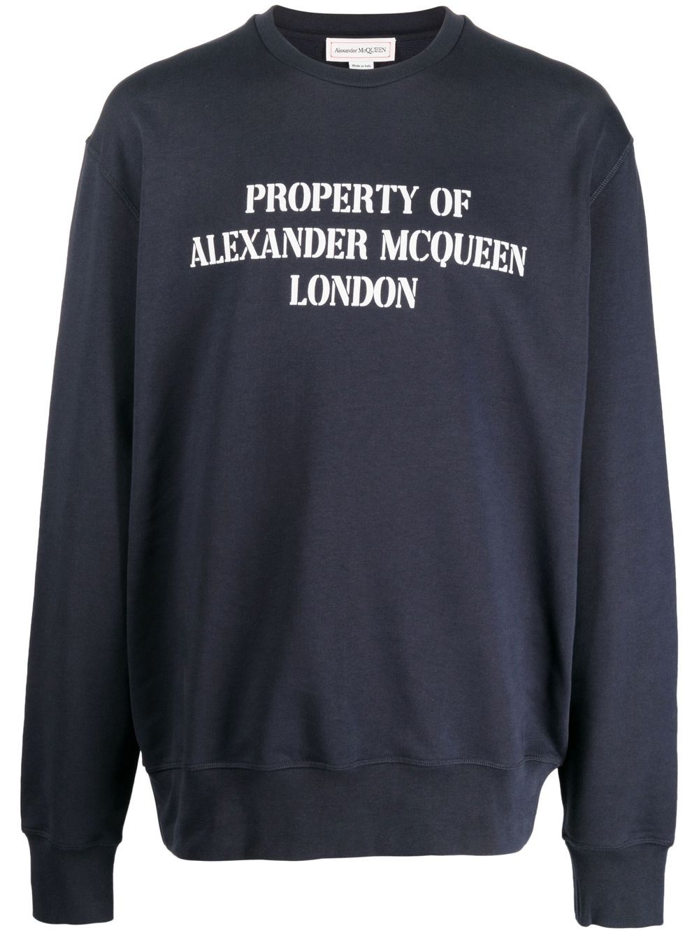 Alexander McQueen Blue Sweater for Men - Luxury Knitwear for Casual & Formal Wear | Perfect for Office, Parties & Date Nights