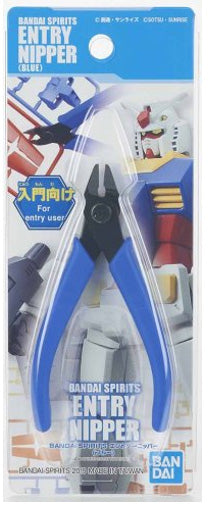 Bandai Spirits Entry Nipper - Blue Plastic Model Cutting Tool for Gundam & Hobby Kits - Perfect for Precise Trimming & Clean Cuts on Miniatures & Scale Models
