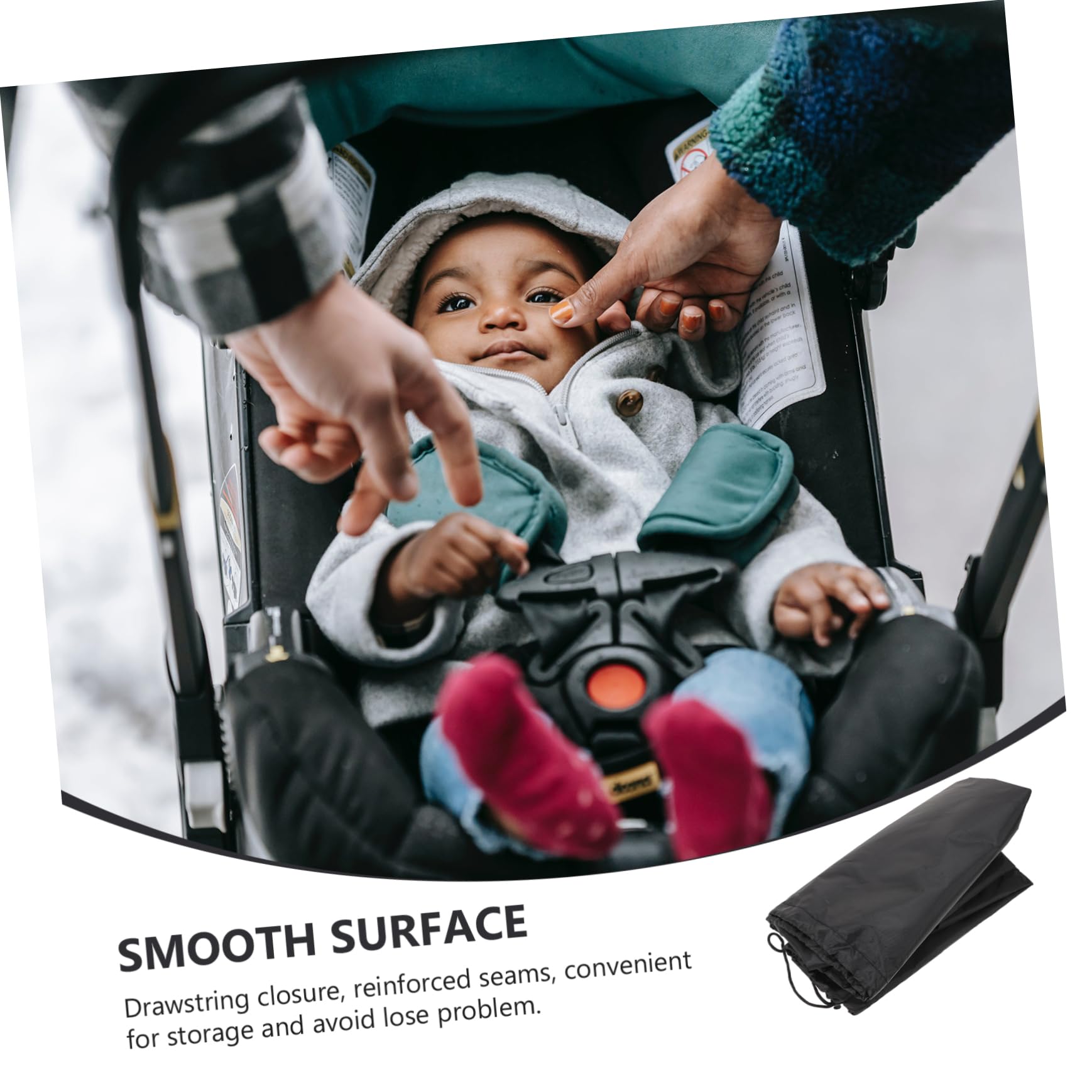 Yardenfun Universal Stroller Travel Bag - 210D Durable Encrypted Fabric, Black - Fits Most Car Seats & Strollers - Perfect for Air Travel, Road Trips & Daily Use
