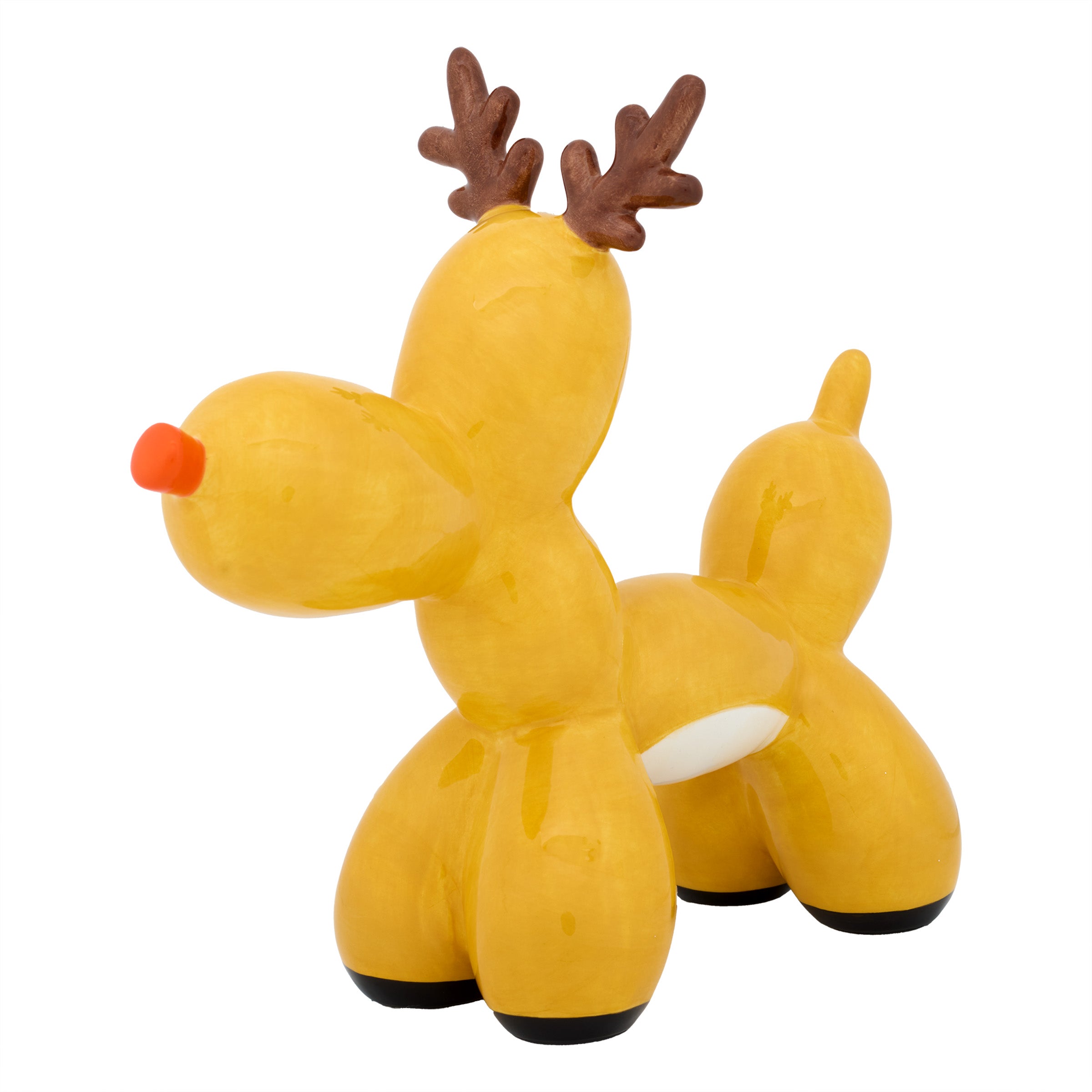 8 Inch Reindeer Balloon Figurine - Christmas Party Decorations, Holiday Home Decor, Xmas Tree Ornament & Festive Gift Idea