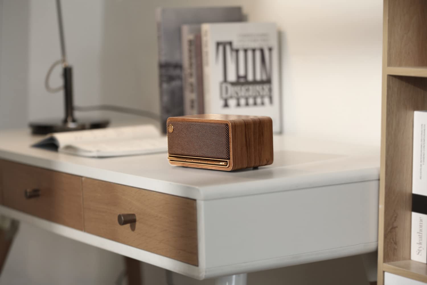 Edifier MP230 Retro Bluetooth Portable Speaker - Classic Design, Full Range Driver, Bluetooth 5.0, 10-Hour Battery Life - Perfect for Home, Office, Travel & Outdoor Adventures