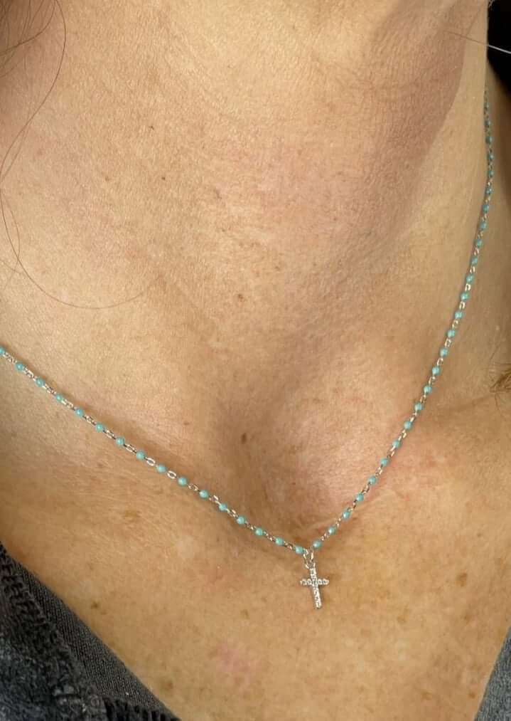 Cross My Heart Necklace - Elegant Sterling Silver Pendant for Women - Perfect Gift for Valentine's Day, Anniversary & Special Occasions