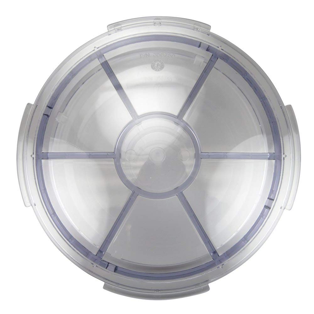 Pentair 356750 EQ-Series Commercial Pool/Spa Pump Hair & Lint Strainer Lid Replacement - Durable Plastic Filter Basket Cover for Swimming Pool, Hot Tub Maintenance