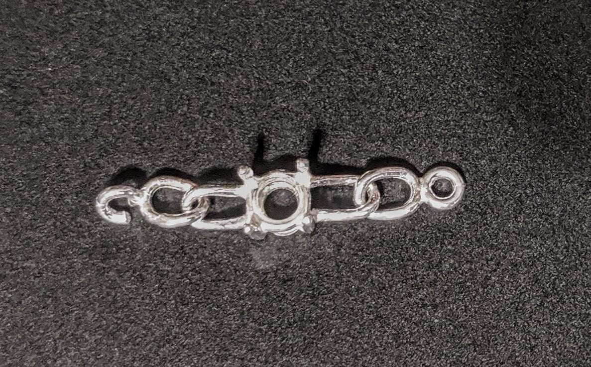 Solid Sterling Silver or 14kt Gold Chain Bracelet Link for 6-8mm Round Stones - DIY Jewelry Making Kit - Custom Handmade Beaded Bracelet for Women - Perfect for Gifts, Parties & Everyday Wear