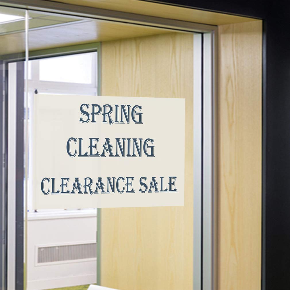 Industrial Vinyl Safety Decal Stickers - 36x24 Inches, Multiple Sizes - Durable Business & Warehouse Labels for Spring Cleaning & Clearance Sale | Perfect for Factory Floor Marking, Equipment Warning Signs & OSHA Compliance