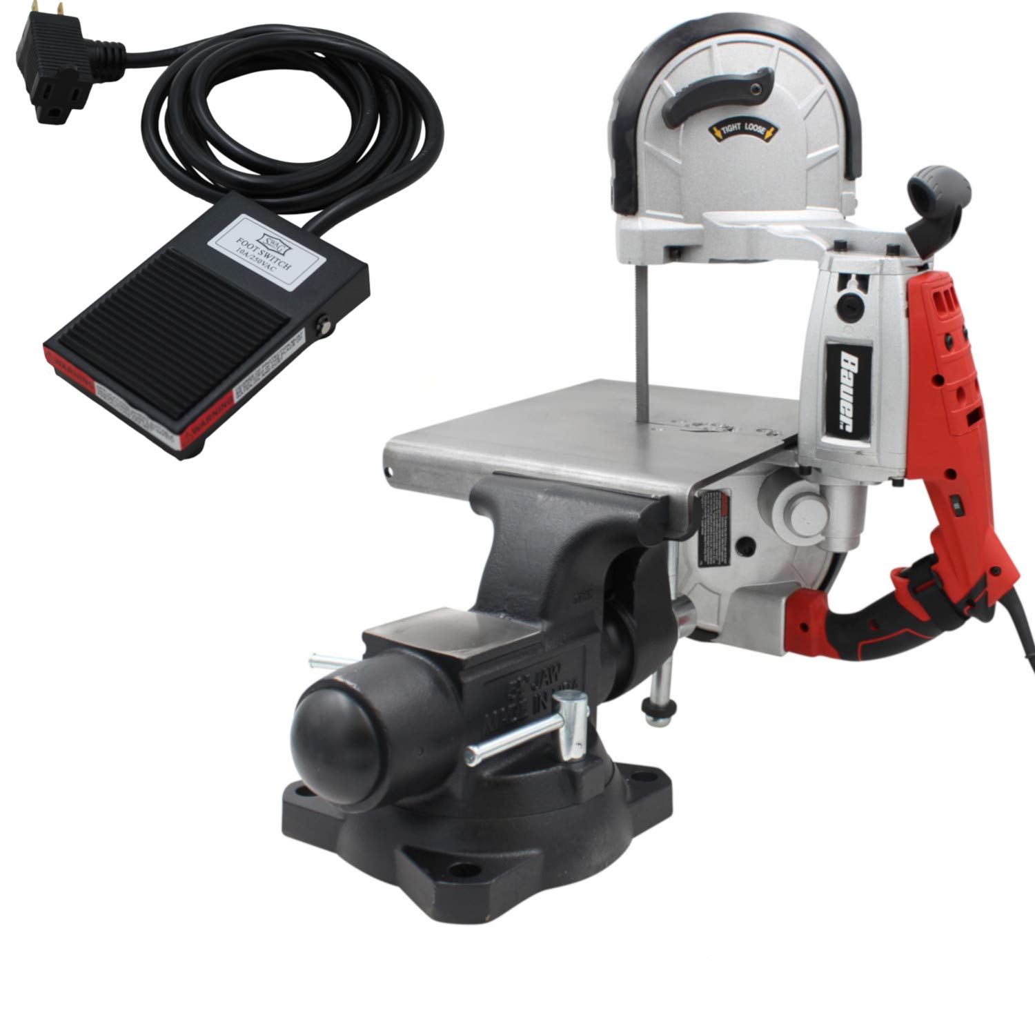 SWAG Off Road V1.0 Portable Band Saw Stand with Foot Switch - Heavy Duty Metal Cutting Workstation for DIY Projects & Metal Fabrication | Perfect for Workshops, Construction Sites & Home Garages