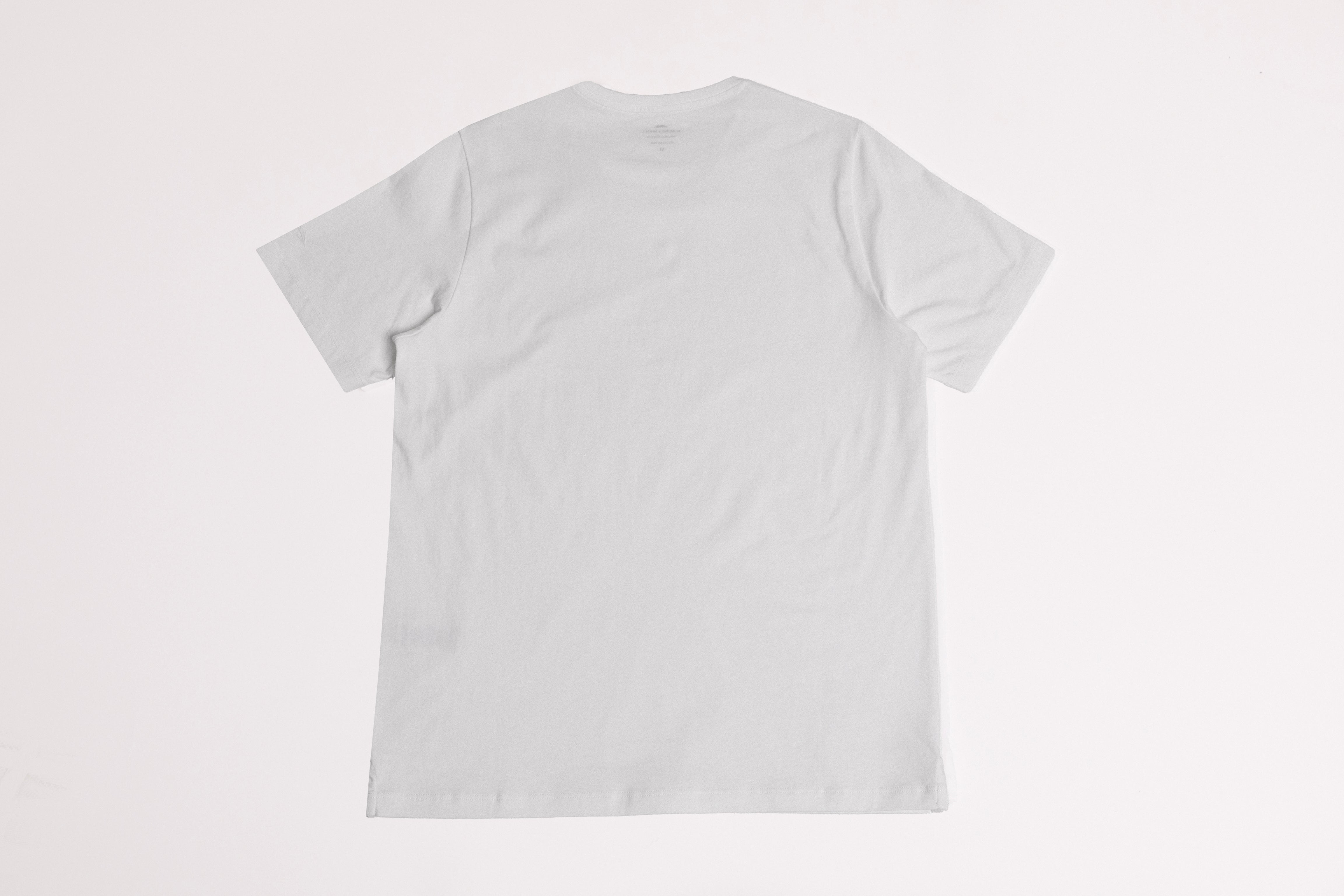 Premium Pima Cotton White T-Shirt for Men - Soft Breathable Short Sleeve Crewneck Tee - Perfect for Casual Wear, Gym & Layering