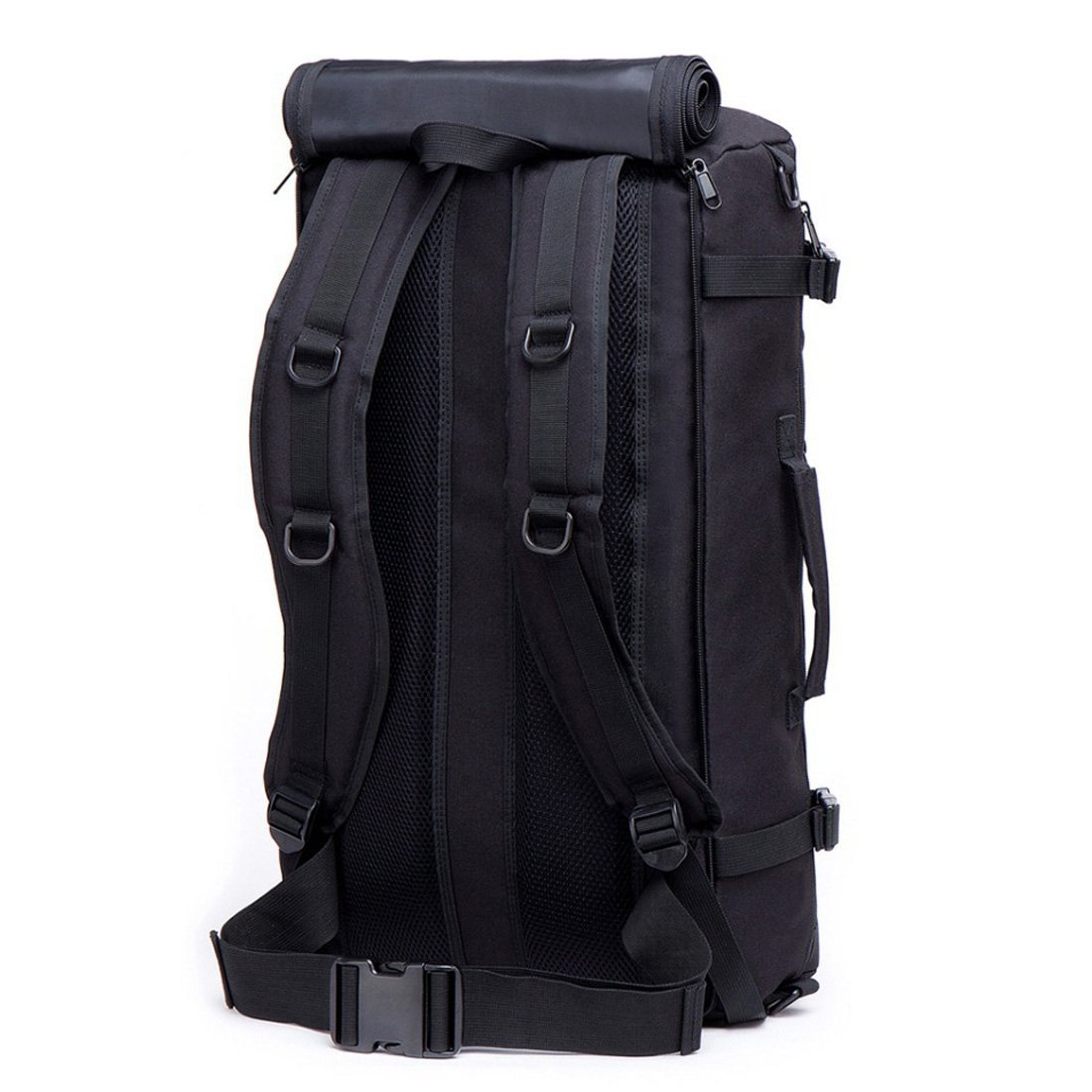 50L 3-in-1 Military Tactical Backpack - Waterproof Camping Hiking Rucksack with Shoulder Strap & Handles - Durable Outdoor Gear for Adventure Travel, Survival Training & Daily Commute (Black)