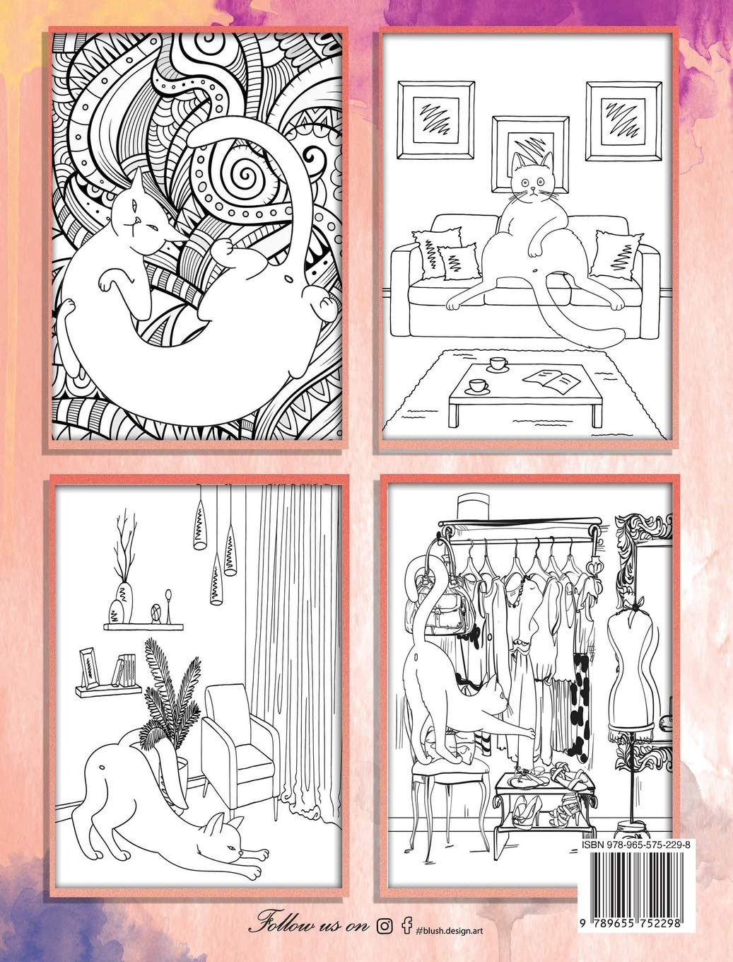 Funny Cat Coloring Book for Adults - Stress Relief & Relaxation | Perfect for Gifts, Art Therapy & Creative Hobbies