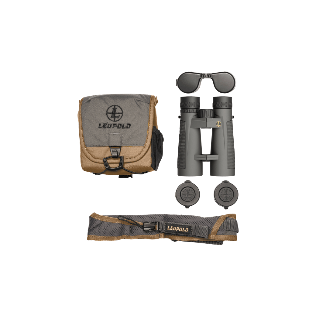Leupold BX-5 Santiam HD 12x50 Binoculars - High Definition Optics, Waterproof & Fogproof - Perfect for Hunting, Bird Watching, and Outdoor Adventures (Shadow Grey)