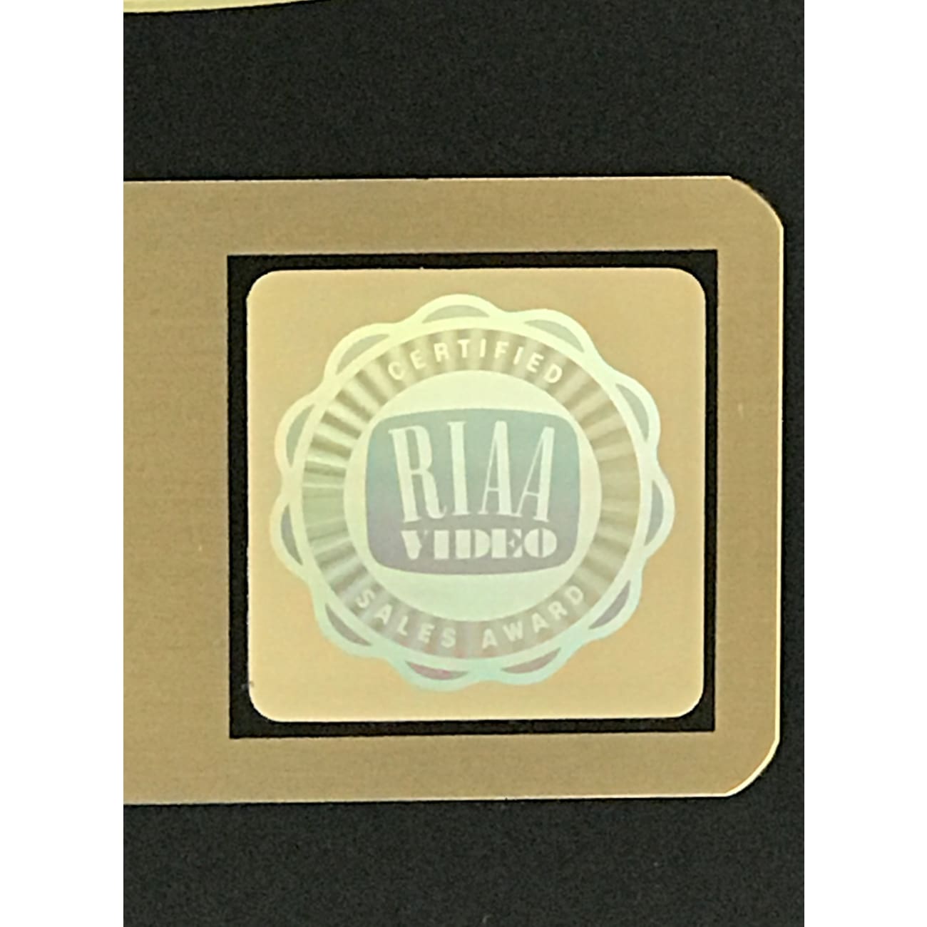 Judas Priest Fuel For Life 1987 RIAA Gold Video Award - Rare Collectible for Music Fans & Metal Memorabilia Collectors - Perfect for Display in Music Rooms, Man Caves & Rock Collections