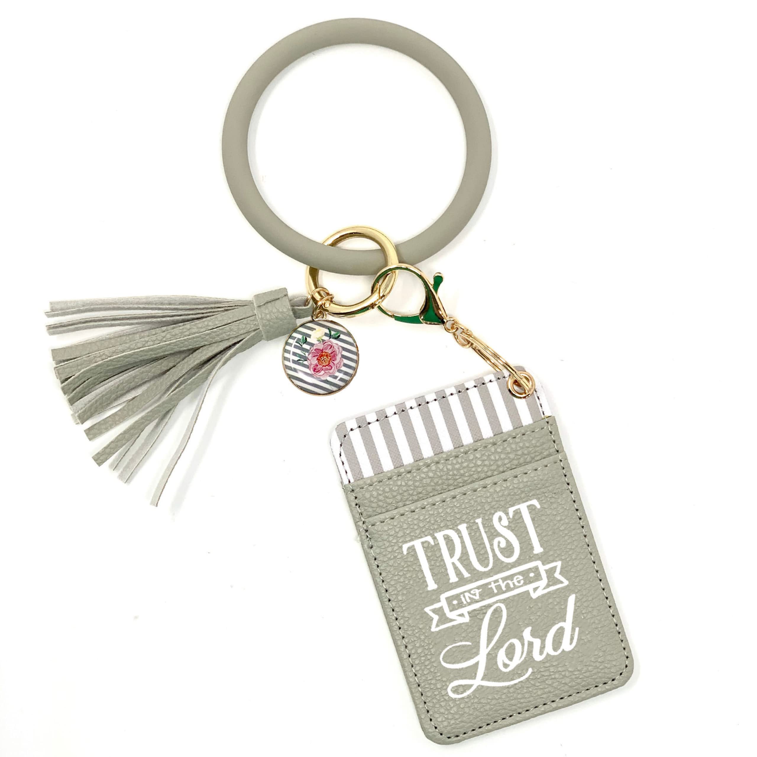 Stylish Leather Keychain Wallets for Women - Fashionable Mini Wristlet Wallets with Card Slots (Perfect Gift for Mother's Day, Birthday, Anniversary) - Great for Everyday Use, Travel & Shopping