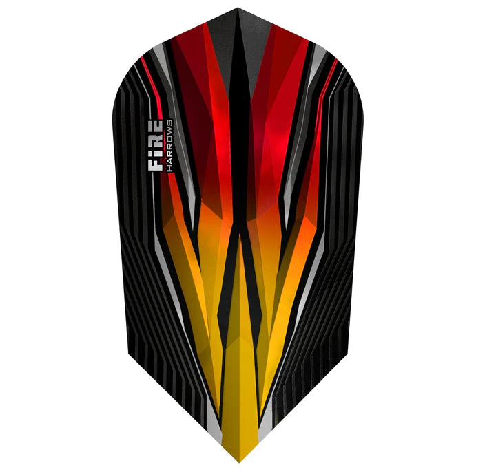 Harrows Fire Two Tone Flame Dart Flights Slim - Premium Dart Accessories for Professional & Casual Players - Perfect for Bars, Tournaments & Home Practice