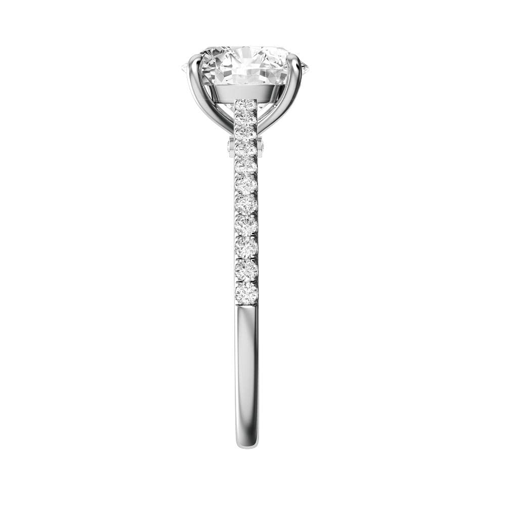 2 Carat (ctw) Princess Cut Moissanite Engagement Rings for Women - 10K/14K/18K Gold & Platinum Plated Silver - Perfect for Proposals, Weddings & Anniversary Gifts