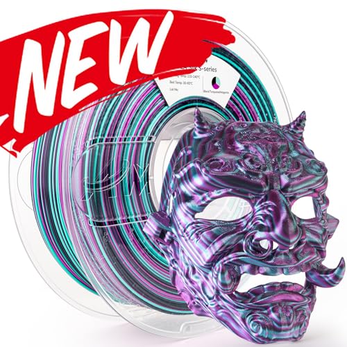 1kg-silk S-series-black Turquoise Fuchsia Pla