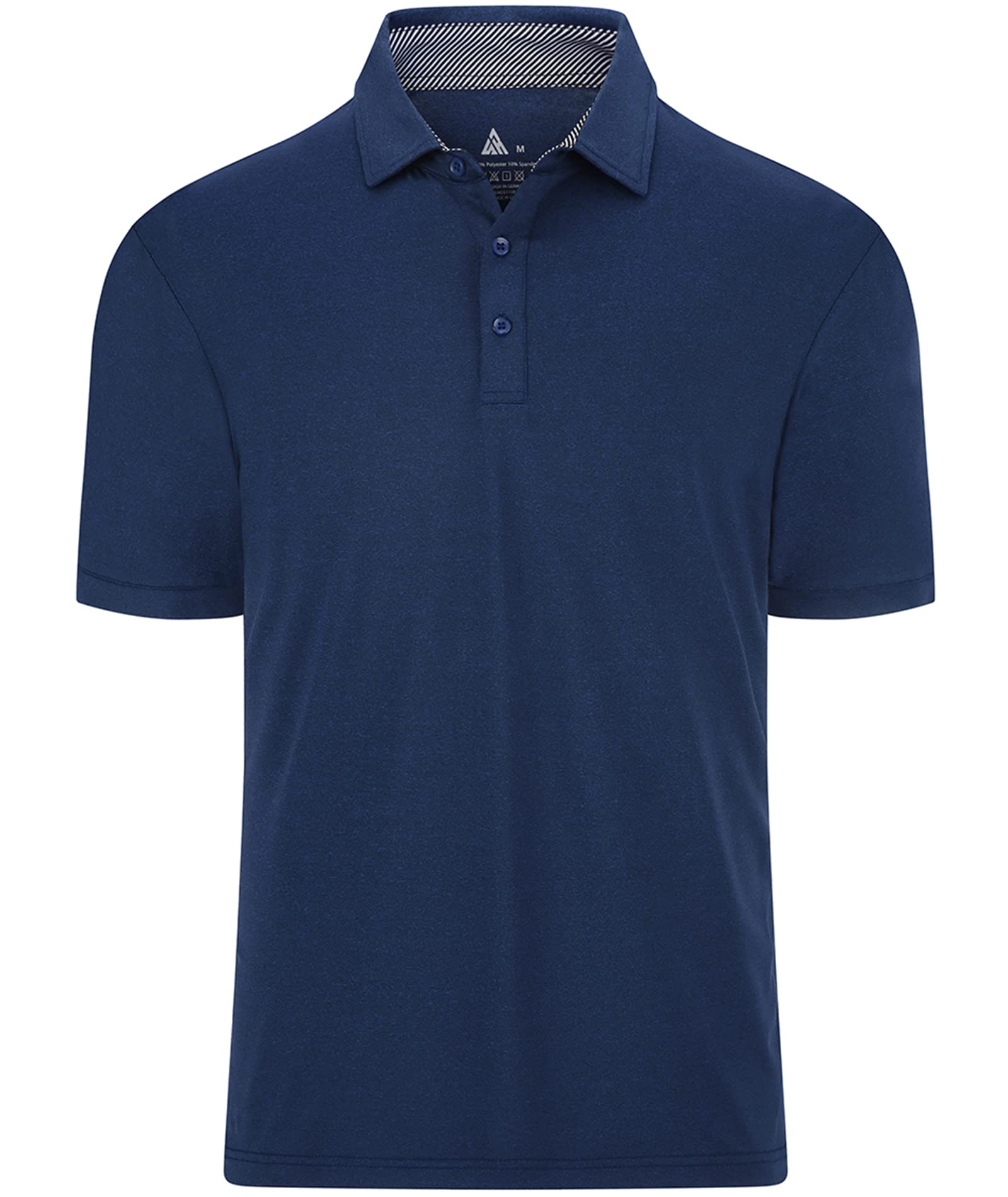 V VALANCH Men's Performance Golf Polo Shirt - Moisture Wicking Quick Dry Short Sleeve Shirt for Summer - Ideal for Golf, Tennis & Casual Wear