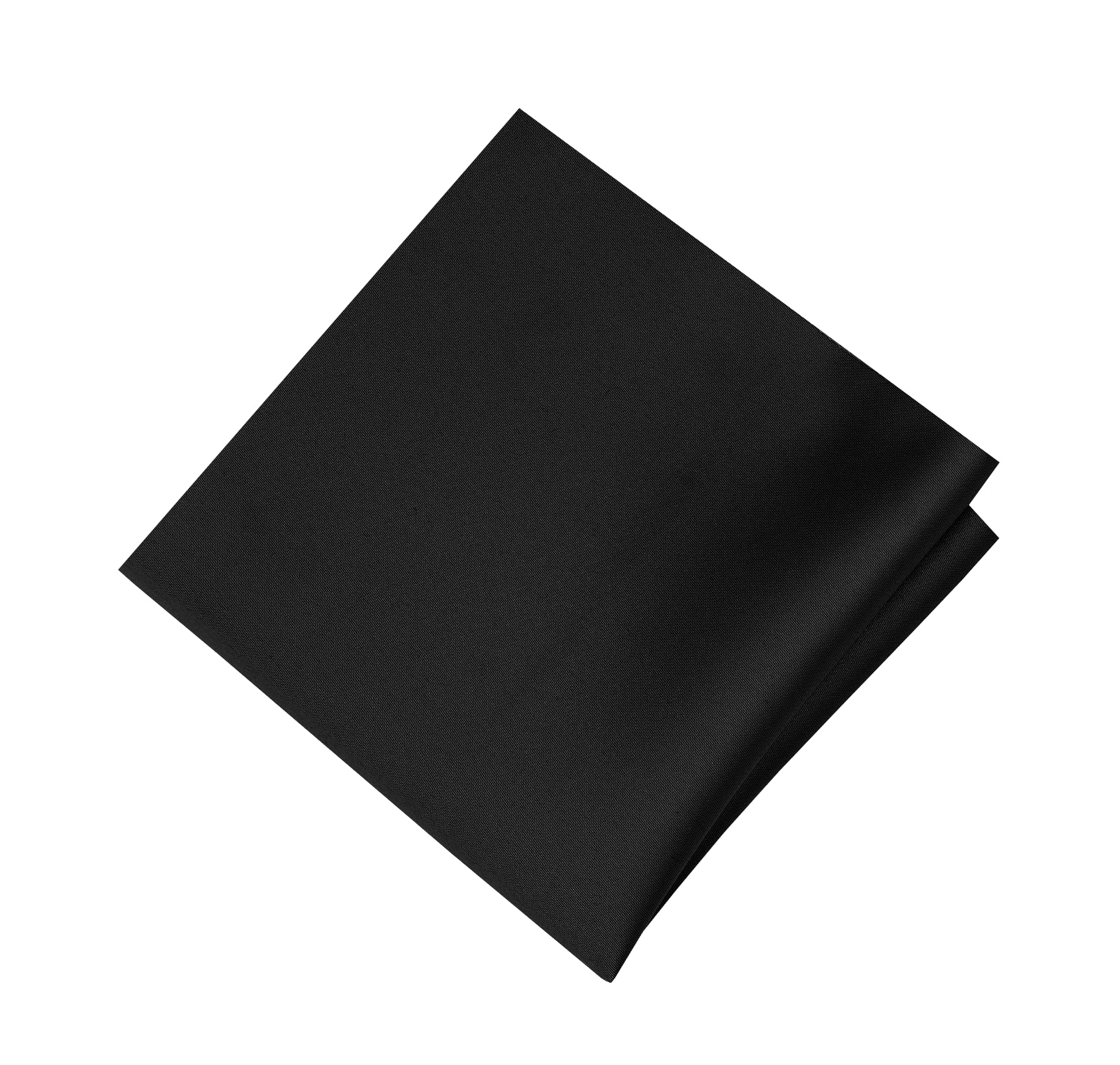 Men's Solid Color Formal Tie & Pocket Square Set - Neckties for Office & Wedding