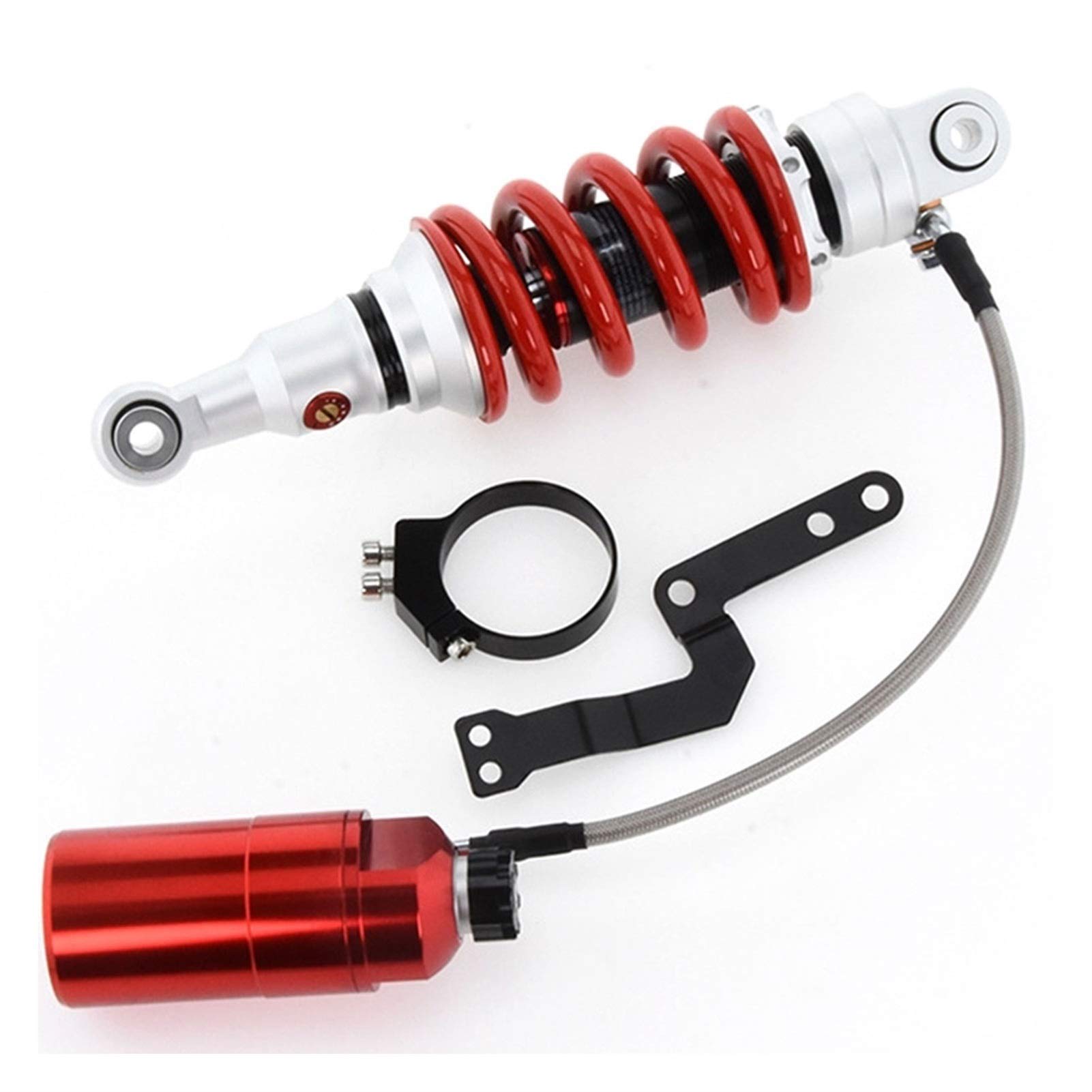 Adjustable Nitro Air Rear Shock Absorber 285mm for Yamaha Grom MSX125 & Benelli Kawasaki Z125 Pro - Motorcycle Suspension Spring Scooter - Perfect for Off-Road, Street Riding & Performance Upgrades