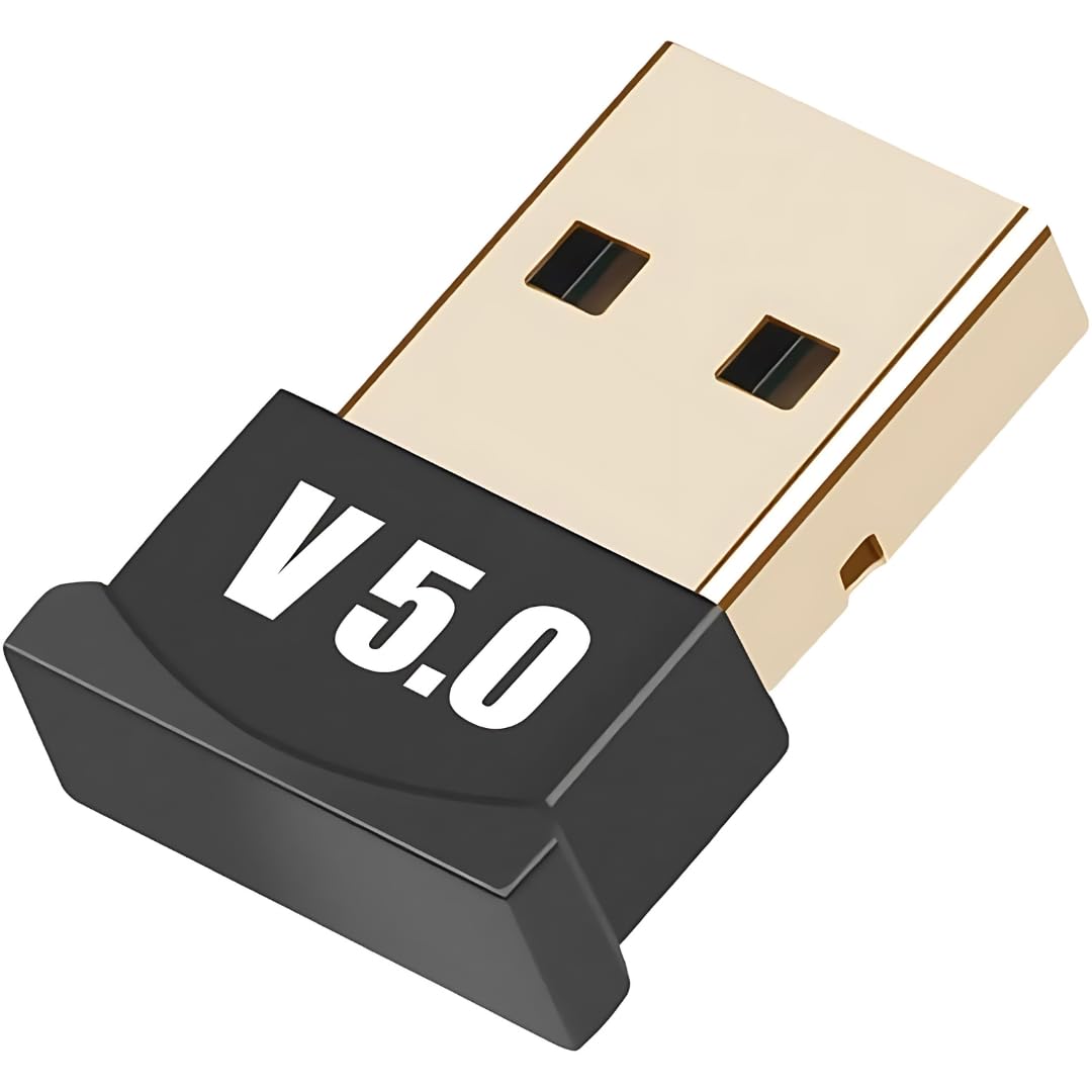 Nano USB Bluetooth 5.0 Adapter for PC - Wireless Dongle for Keyboard, Mouse, Gaming