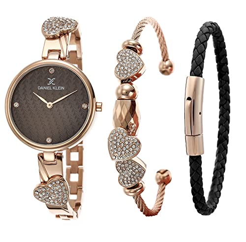 Daniel Klein Women's Wrist Watch (DK.1.12465/5) - Stainless Steel Analog Ladies Fashion Watch - 32mm Japanese Quartz Movement - Perfect for Office, Party & Everyday Wear