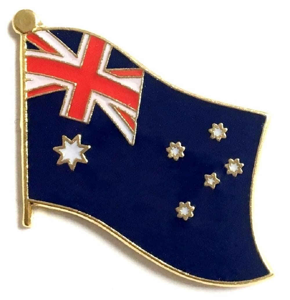 100 Pcs Australia Flag Lapel Pins - Mini Enamel World Flag Badges for Hats, Ties & Jackets - Wholesale Bulk Australian National Flag Pins for Collectors, Gifts & Patriotic Events