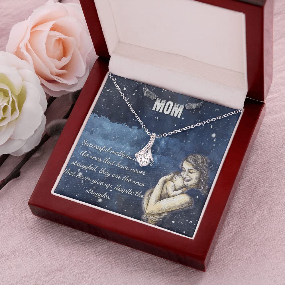 Best Mom Gift Necklace - Elegant Jewelry for Mother's Day, Birthday, Anniversary - Perfect Present for Mom, Wife, Daughter - Ideal for Special Occasions & Everyday Wear